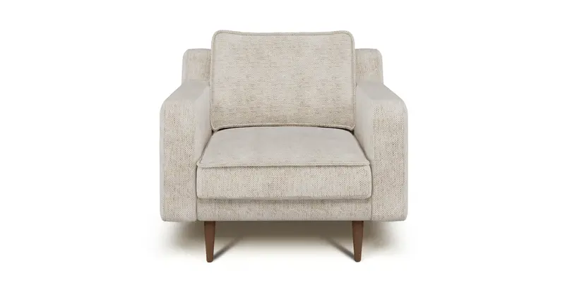 Klem Slim Sessel Holzbein - Naturgewebe