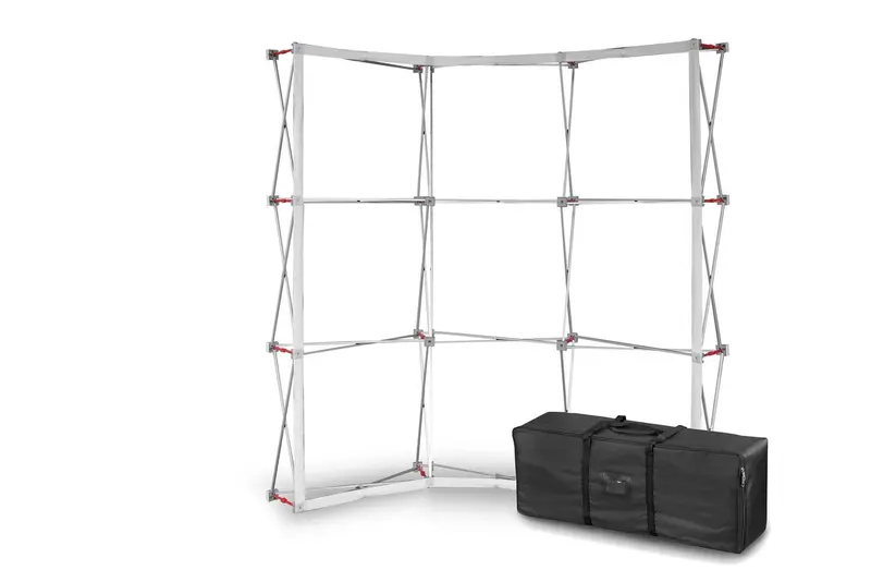 Klett Pop-Up Messewand gebogen 3 x 3