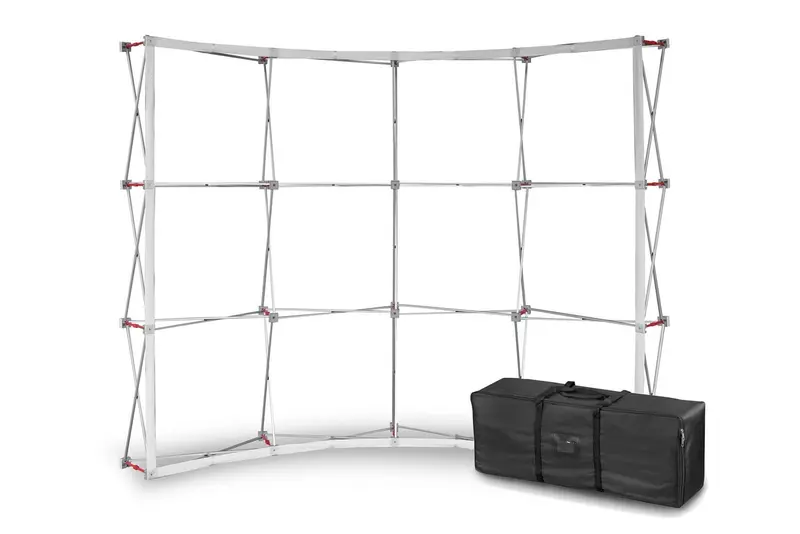 Klett Pop-Up Messewand gebogen 3 x 4