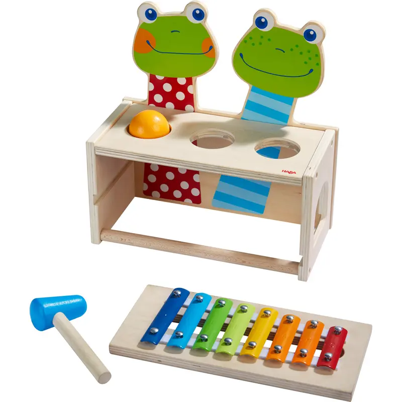 Klopfbank+Xylophon Froschkonzert