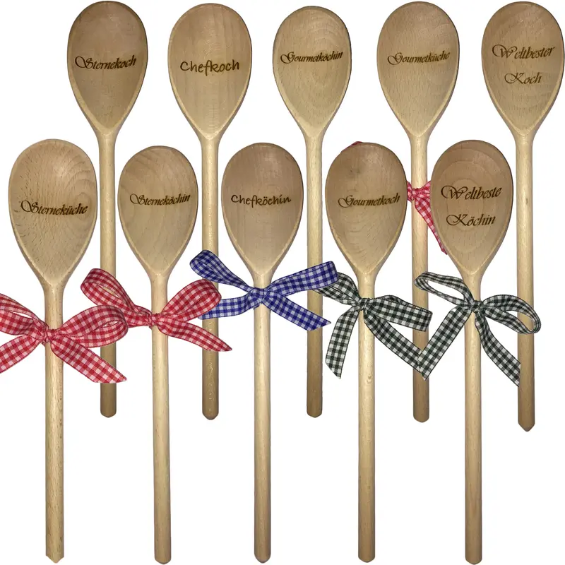 Kochlöffel "mit Schriftzug" 30 cm