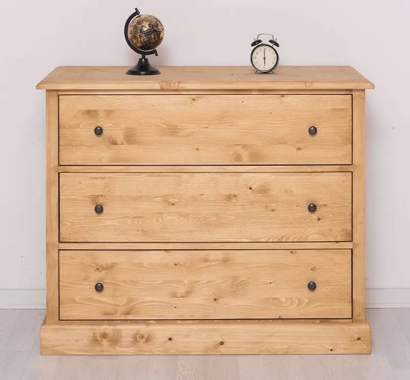Kommode aus Massivholz mit 3 Schubladen | Sideboard in verschiedenen Farben