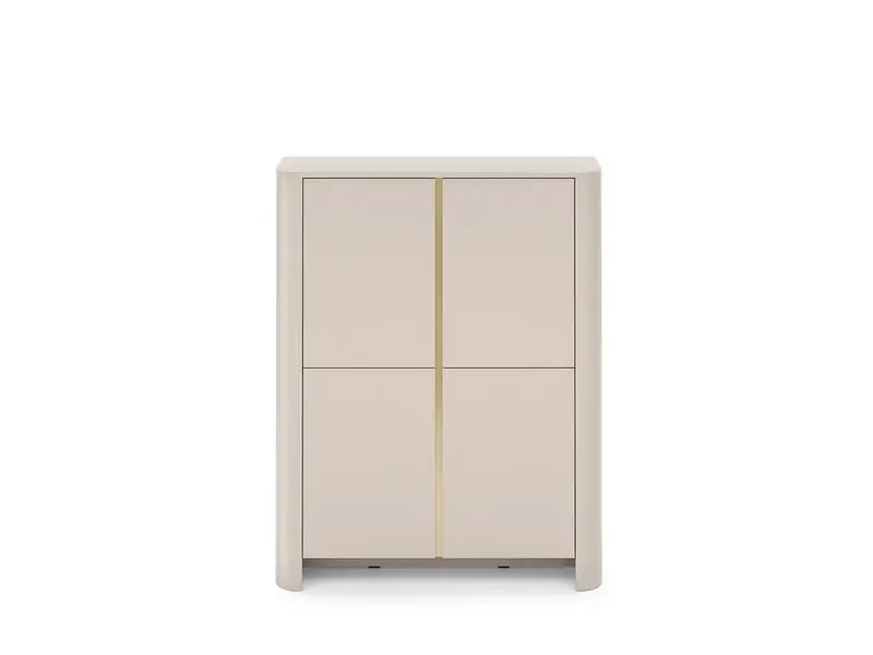 Kommode – BARI – K103 Kaschmir, elegante Stauraumlösung für moderne Wohnräume