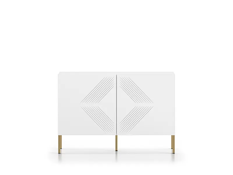 Kommode – CLEARING 03 – Moderne Midboard-Kommode mit geometrischer Fräsung