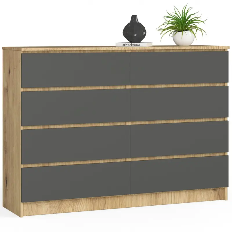 Kommode – CLP – Funktionales Design mit 8 Schubladen