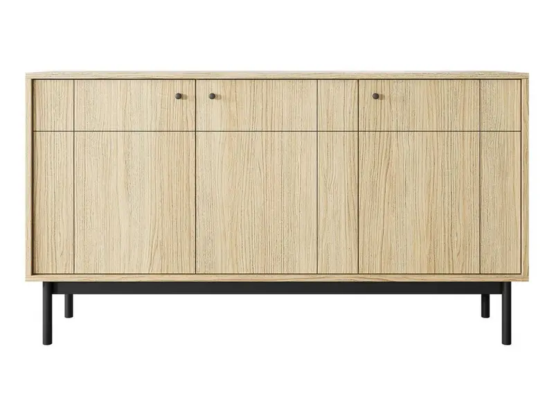 Kommode – JAPANDI – K154 Eiche Linea, natürlicher Stauraum für moderne Wohnbereiche
