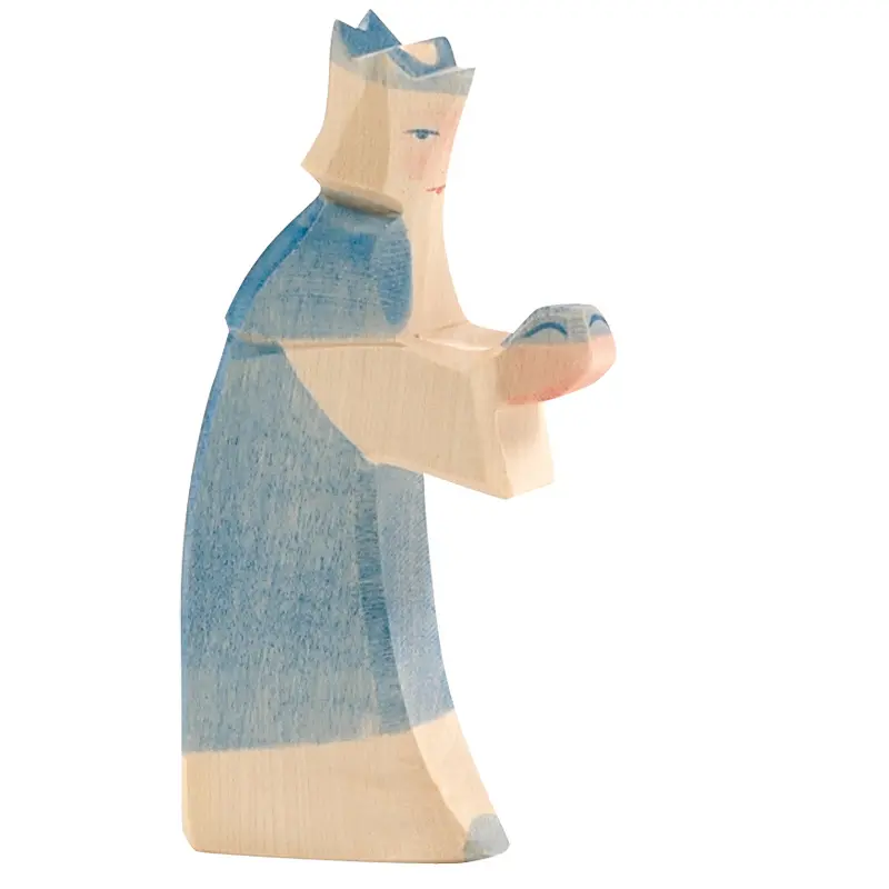 König blau (Krippenfigur)