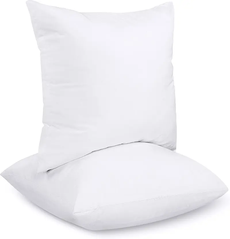 Kopfkissen 80 x 80 cm allergikerfreundlich gładka Mikrofaser weiß Silikonfüllungfüllung