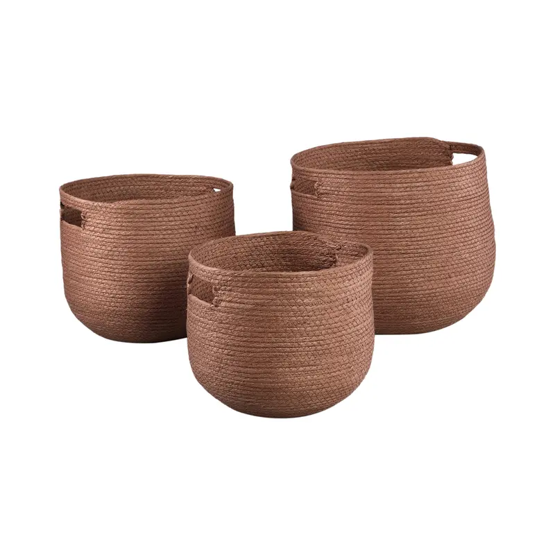 Korb – Seilgeflecht Rund, Runde Form, Griff Detail – Mellaine | PTMD