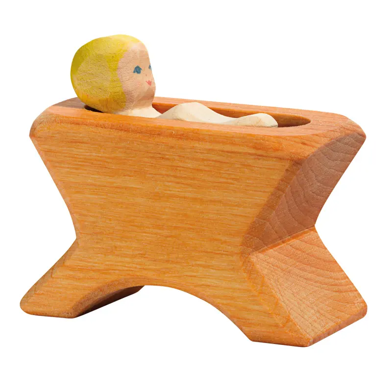Krippe mit Kind (Krippenfigur)