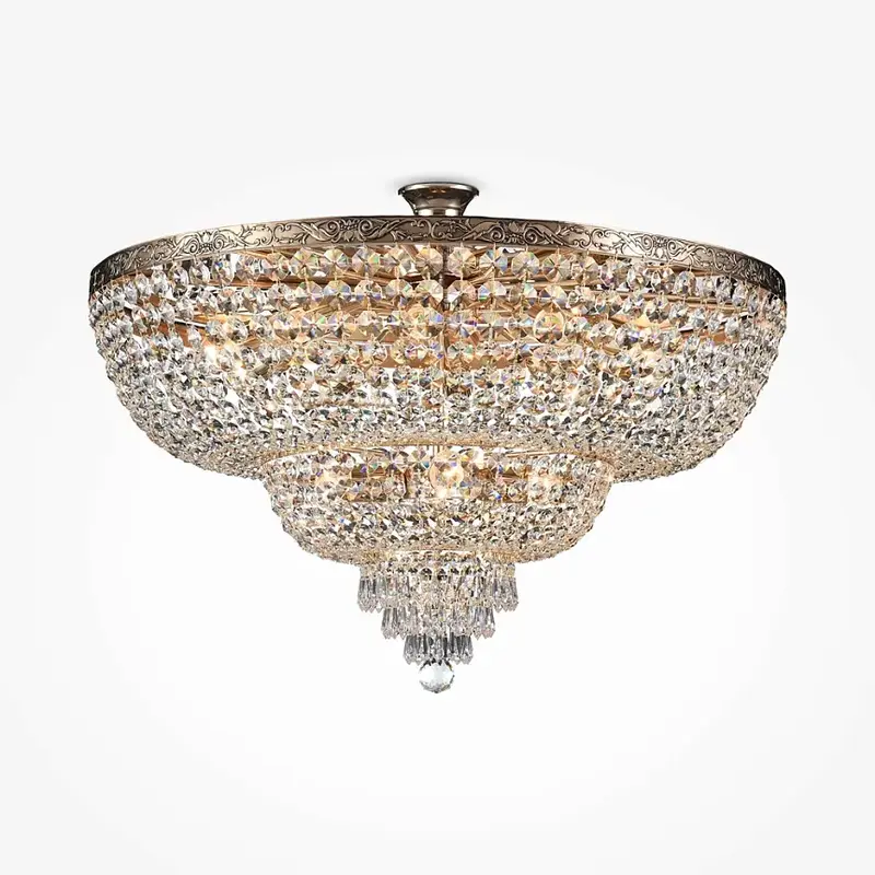 Kronleuchter – Goldfarbenes Metall, 14× E27 Fassung, 60 W Leistung, Ø80 cm - Palace | Maytoni