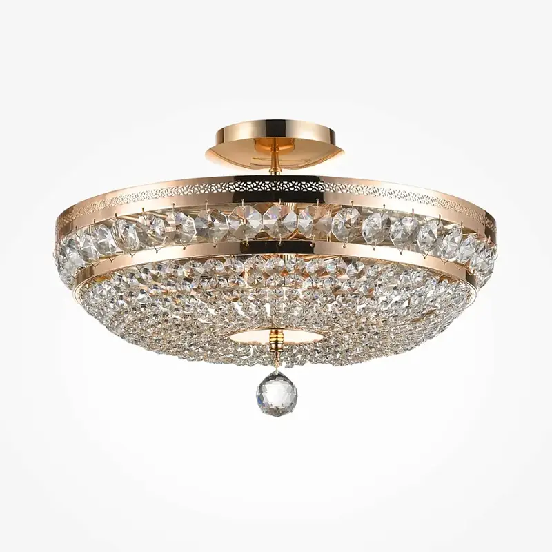 Kronleuchter – Goldfarbenes Metall, 6× E14 Fassung, 60 W Leistung, Ø43,5 cm - Ottilia | Maytoni