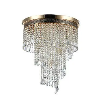 Kronleuchter – Goldfarbenes Metall, E14 Fassung, 7× E14, 50 cm Höhe - Cascade | Maytoni