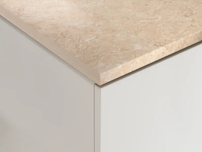 Küchenarbeitsplatte – Edle 28 mm Arbeitsplatte in Royal-Marmor-Beige-Optik