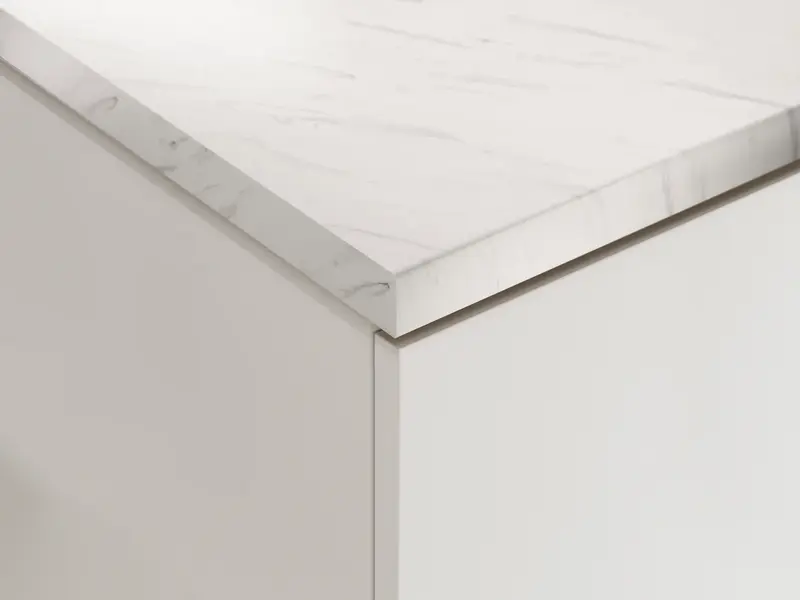 Küchenarbeitsplatte – Moderne 38 mm Arbeitsplatte in Marmor-Bianco-Optik