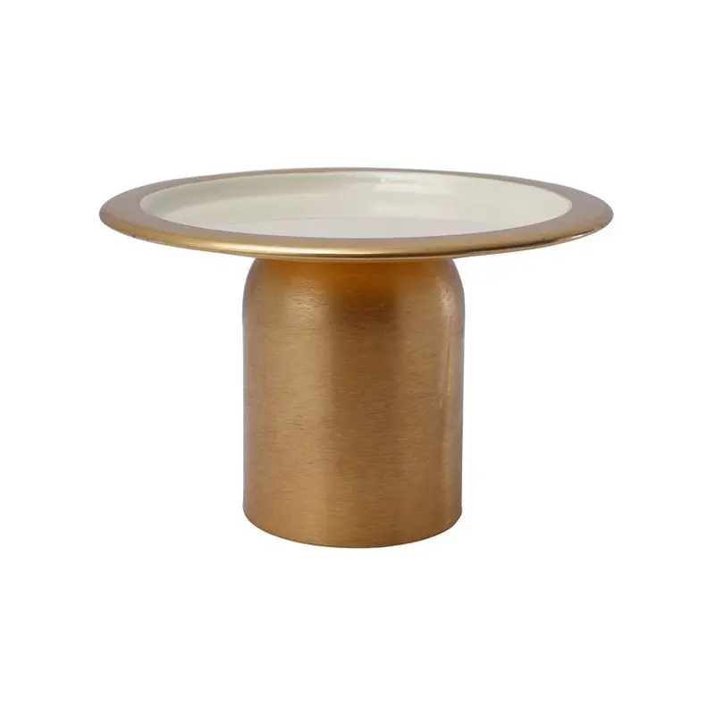 Kuchenplatte – Robuste Eisenkonstruktion, Elegantes Servierdesign, Gold Rosa - Art Deco 125 | Kayoom