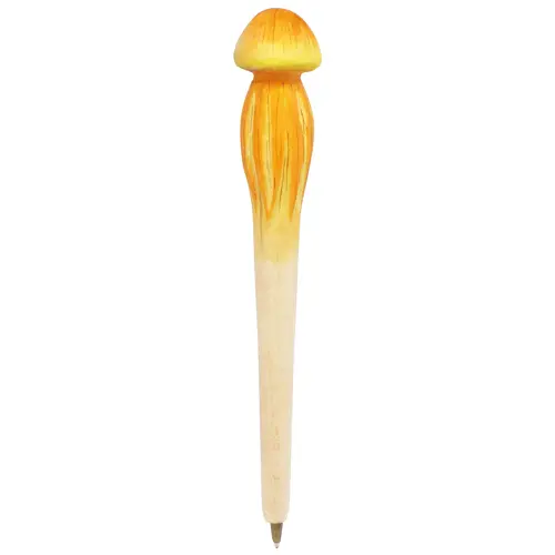 Kugelschreiber Qualle orange Nr. 013.130 aus Holz