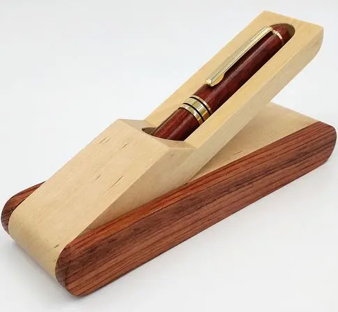 Kugelschreiber rosenholzfarben mit/ohne Etui