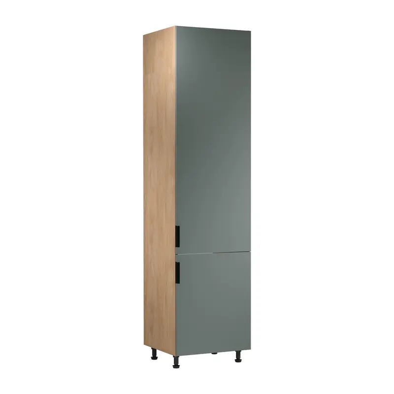 Kühlumbauschrank – Livaro – D60ZLN P/L Grün / Sonoma Eiche