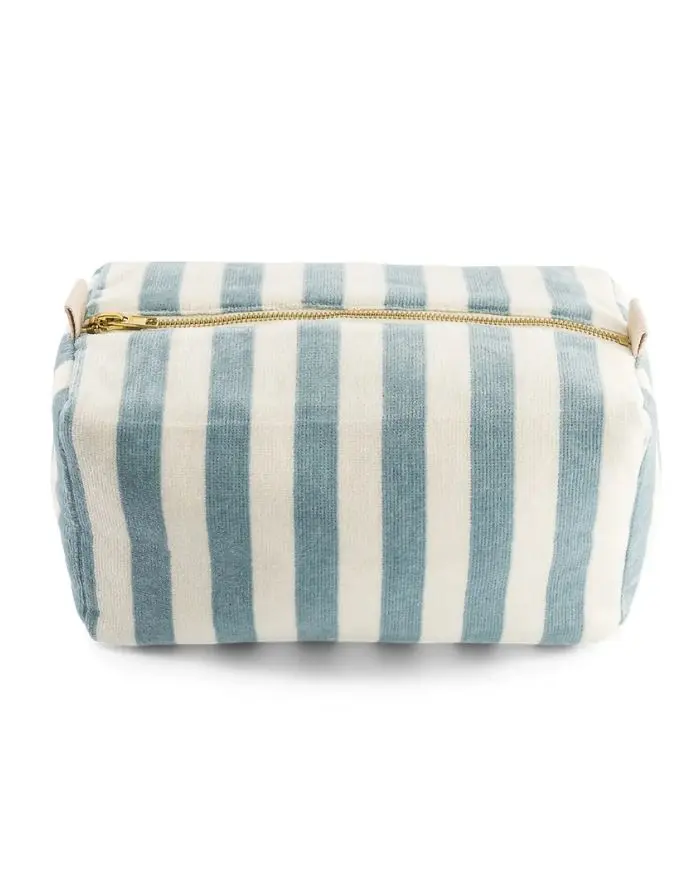 Kulturtasche Frottee Vic Stripes I Blue Cloud