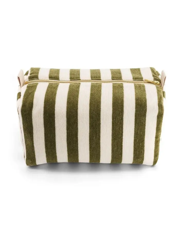 Kulturtasche Frottee Vic Stripes I Khaki