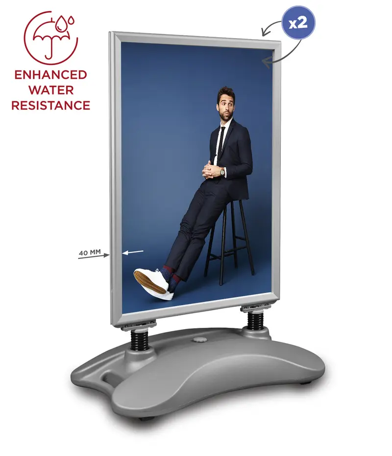 Kundenstopper Hampton PRO für Plakate und Poster