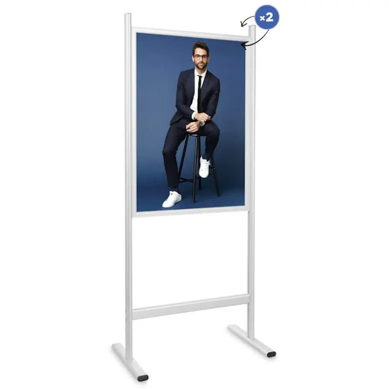Kundenstopper Info-Ständer Chroma - A1 für Plakate und Poster