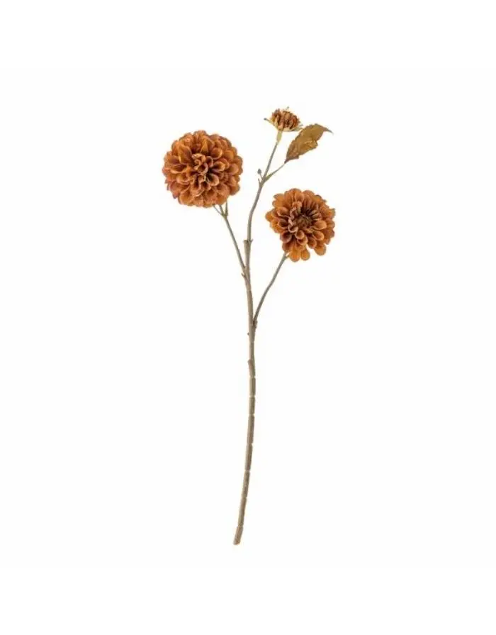 Kunstblume Chrysantheme 66cm I Orange