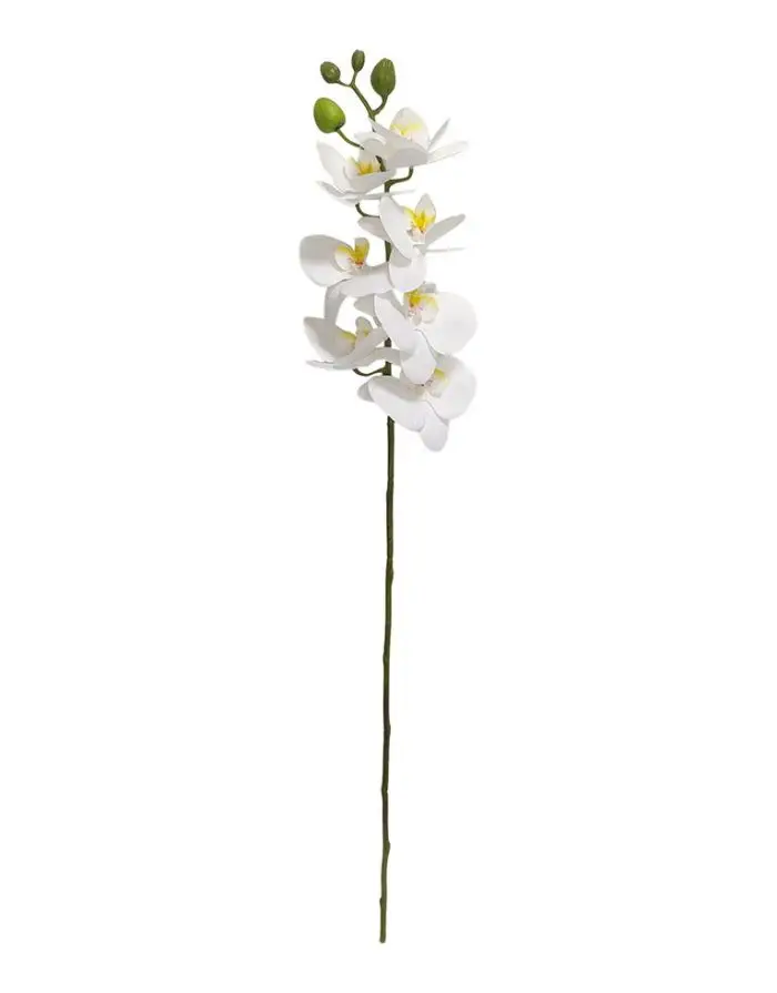 Kunstblume Orchidee H 79cm I Weiß