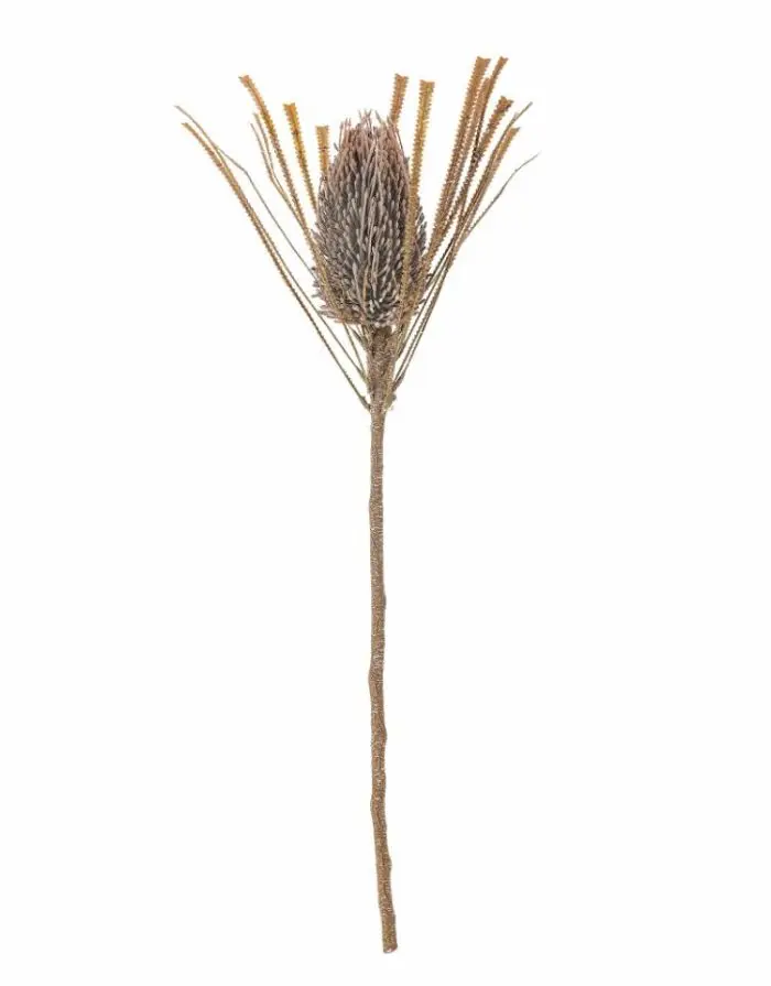 Kunstblume Palmflower Stiel I Braun