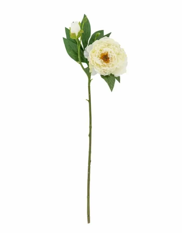 Kunstblume Peony/Pfingstrose I Weiß