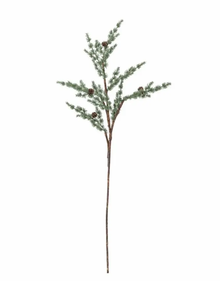 Kunstblume Stiel Pinie L91cm I Grün