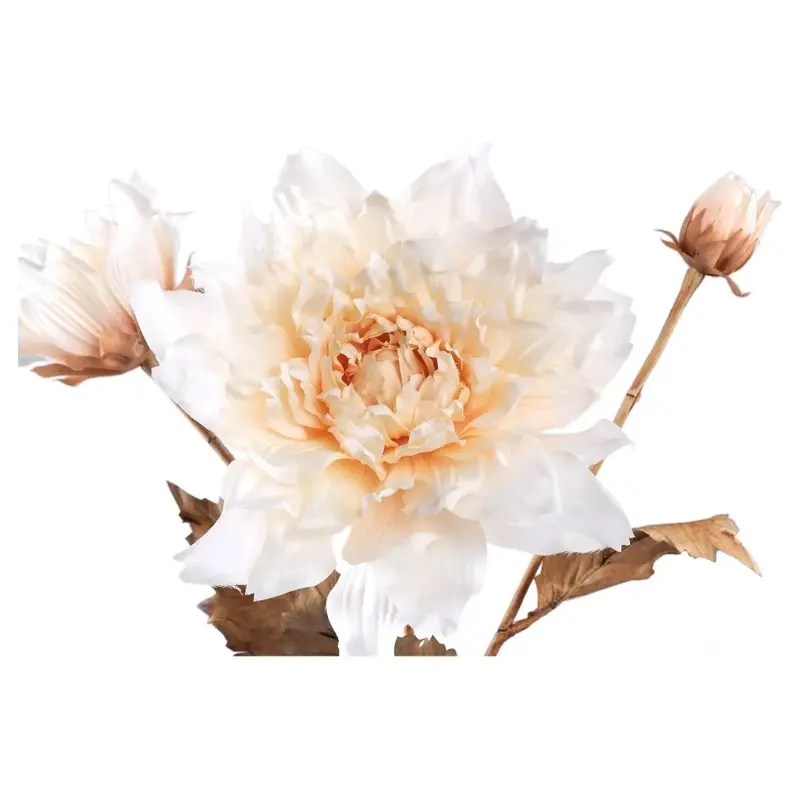 Kunstblume – Stoff Material, Creme Farbe, Dahlienblüte | PTMD