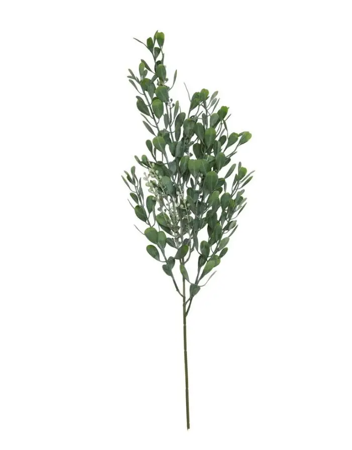 Kunstblume Zweig m Knöpfen H 65cm I Grün