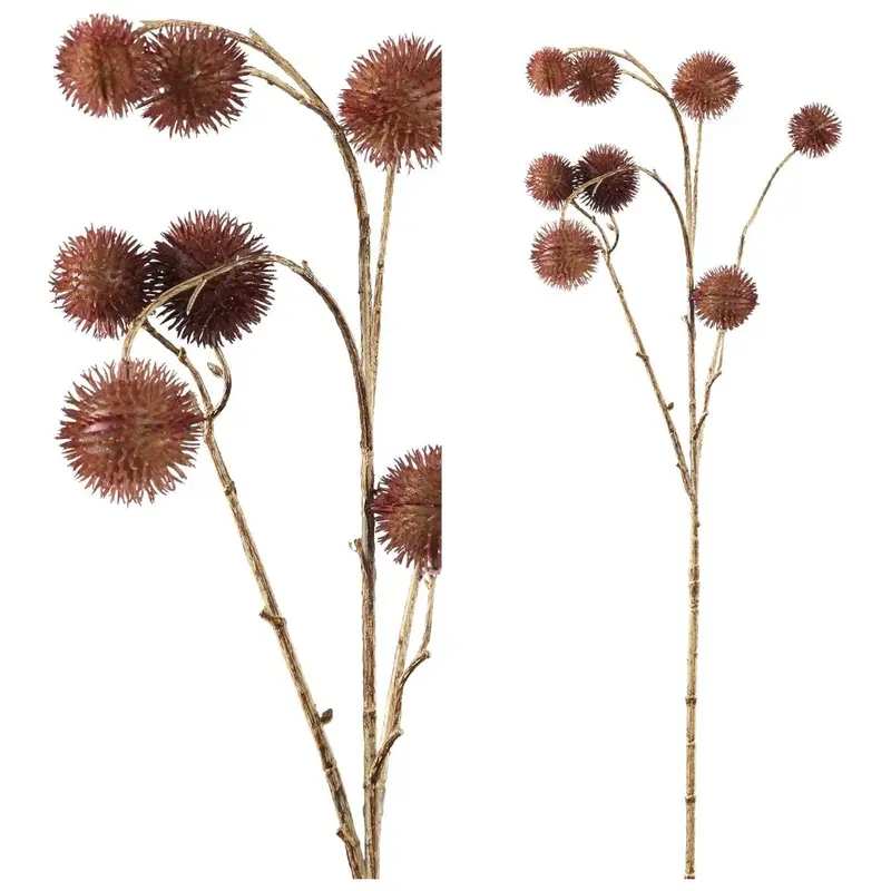 Kunstpflanze – Kastanienblatt, Stachelige Fruchtkapseln, Herbstliches Design | PTMD