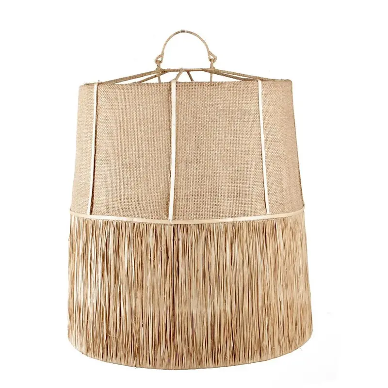 Lampenschirm Raffia Jute