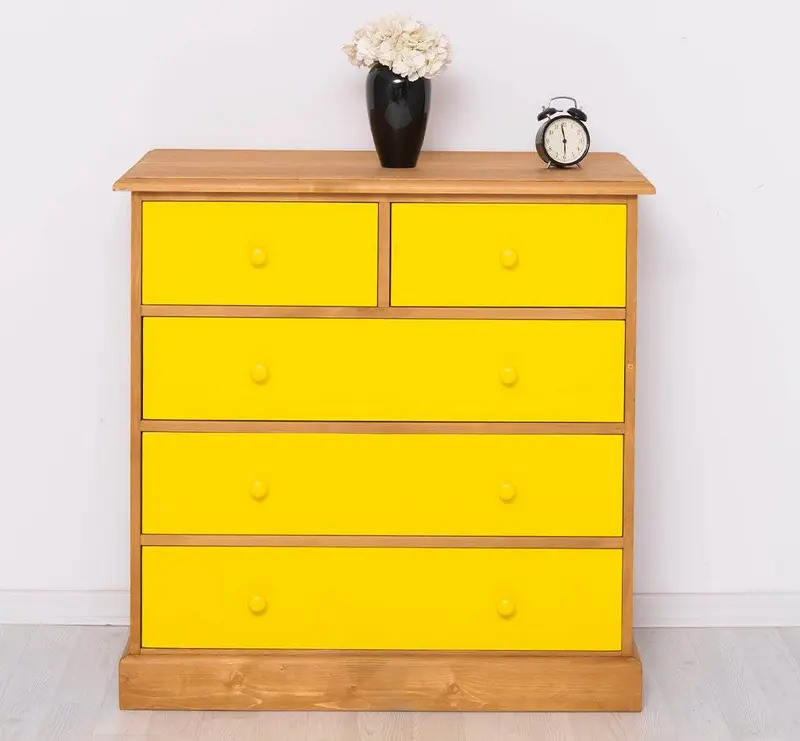 Landhauskommode aus Massivholz - Sideboard mit 5 Schubladen