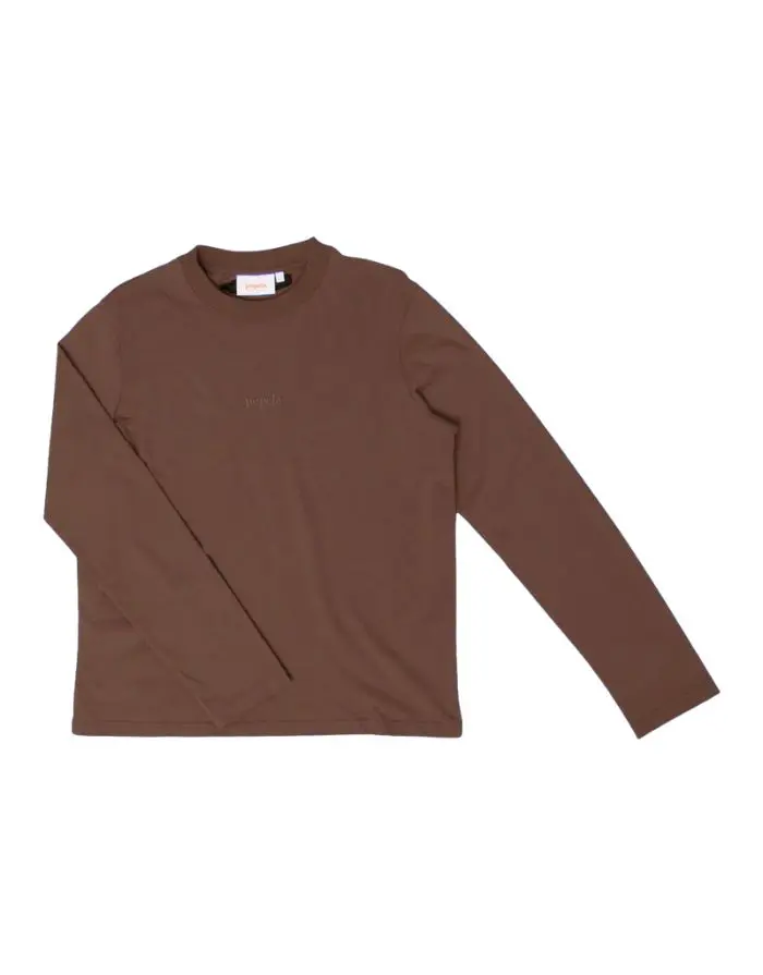 Langarmshirt I Dunkelbraun