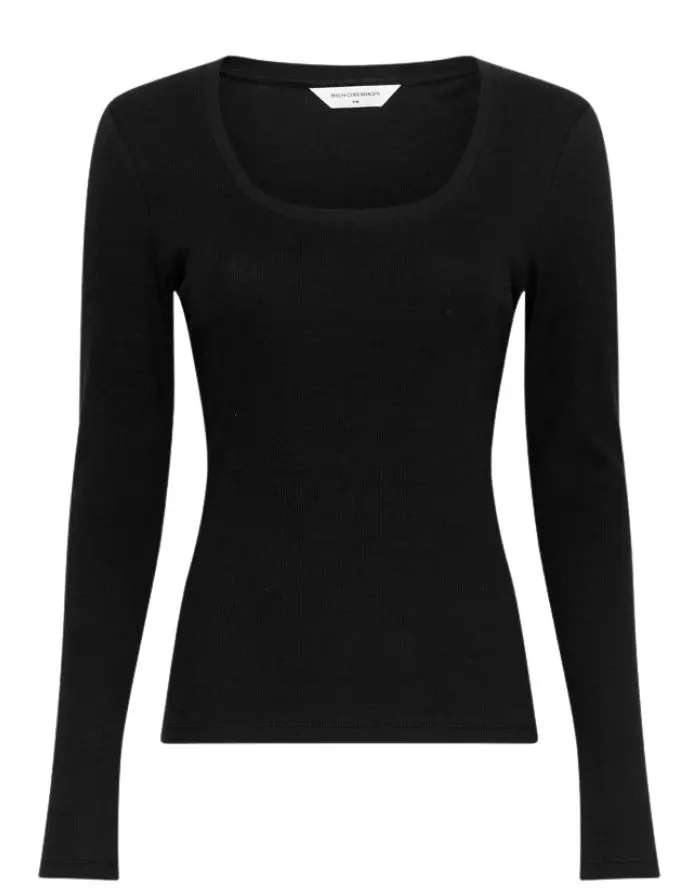 Langarmshirt Jeanie Rasmia I Black