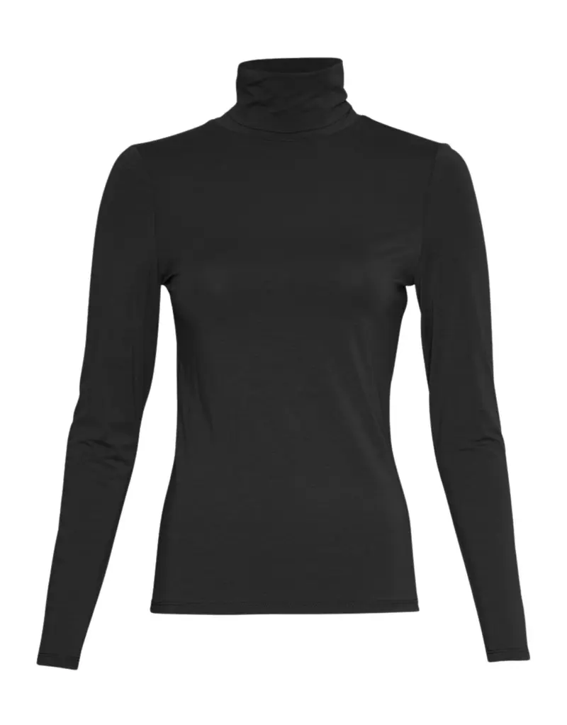 Langarmshirt Rollkragen Betrina I Black