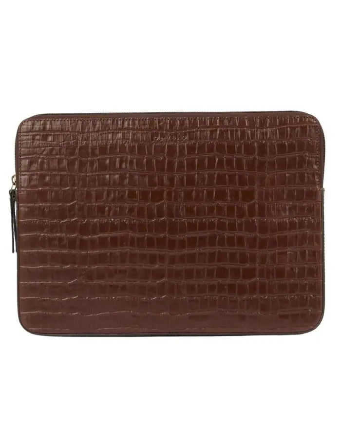 Laptop Sleeve 13´´/14´´ Croco I Chocolate
