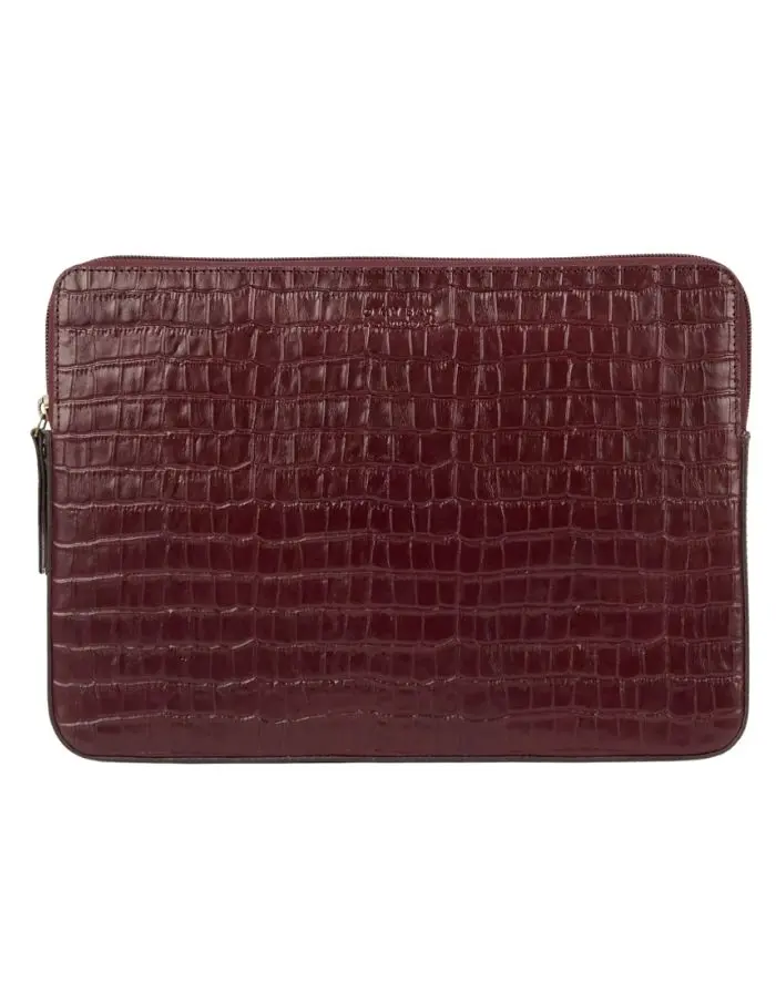 Laptop Sleeve 13´´/14´´ Croco I Dark Cherry