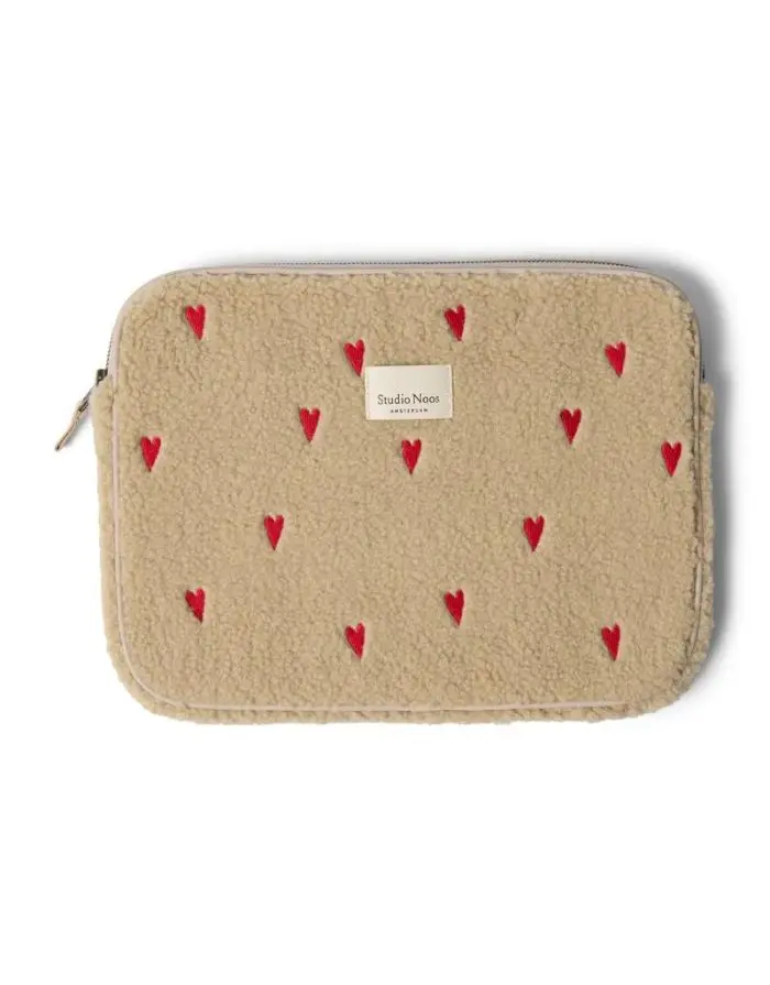 Laptoptasche 13‘‘ Teddy I Ecru Hearts