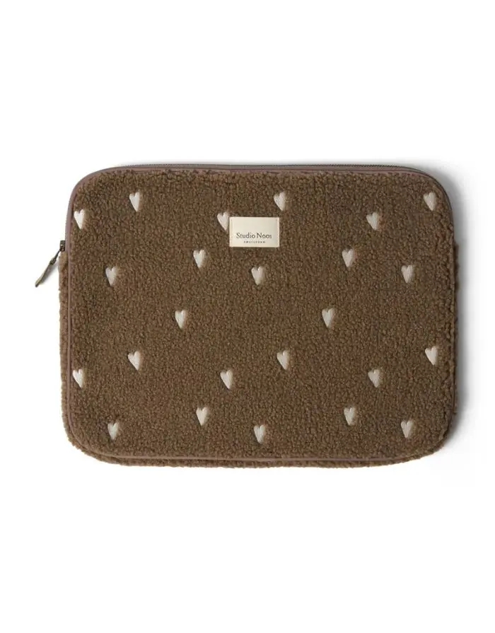 Laptoptasche 15‘‘ Teddy I Brown Hearts