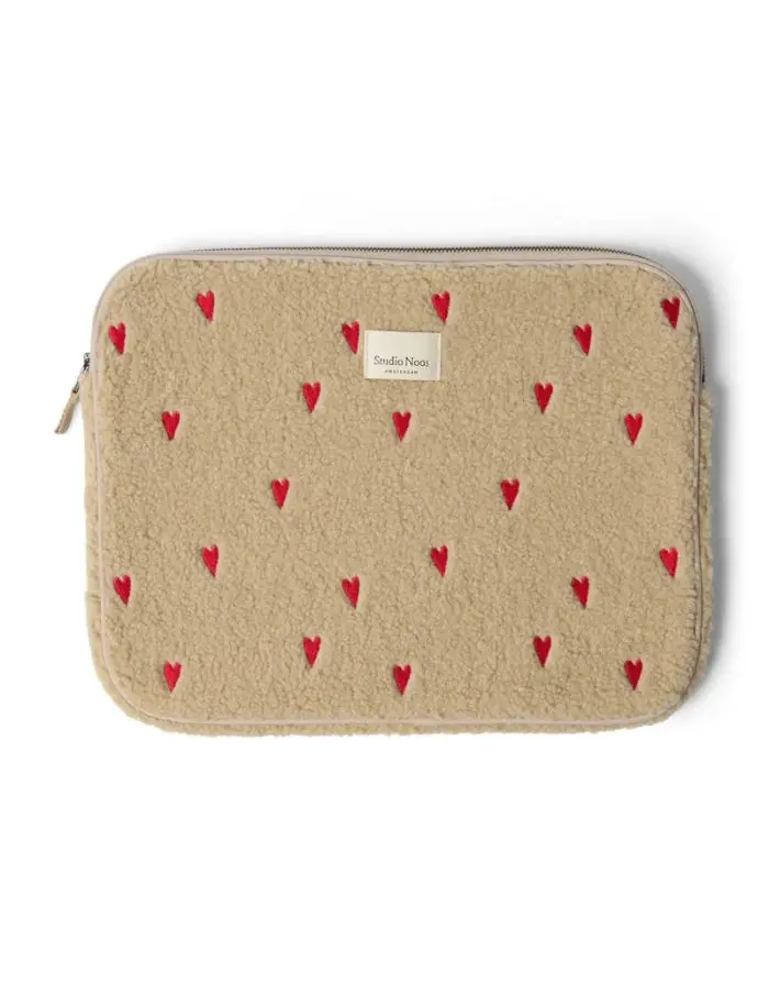 Laptoptasche 15‘‘ Teddy I Ecru Hearts
