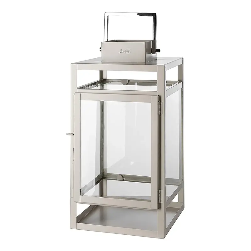 Laterne – Beschichtetes Metall, Klare Verglasung, Zeitloses Design - Kenia | Fink Living