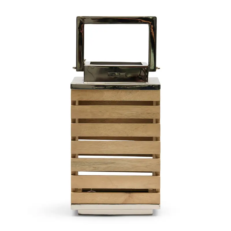 Laterne Natur Mangoholz & Eisen 1 – Austin | Rivièra Maison