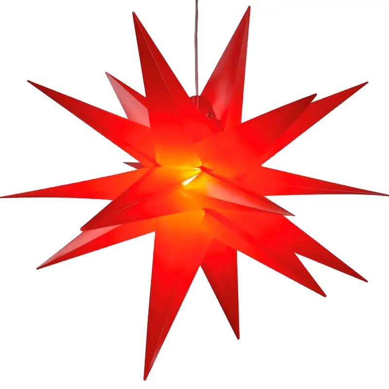 LED Adventsstern für Außen, Ø 60 cm rot von HGD
