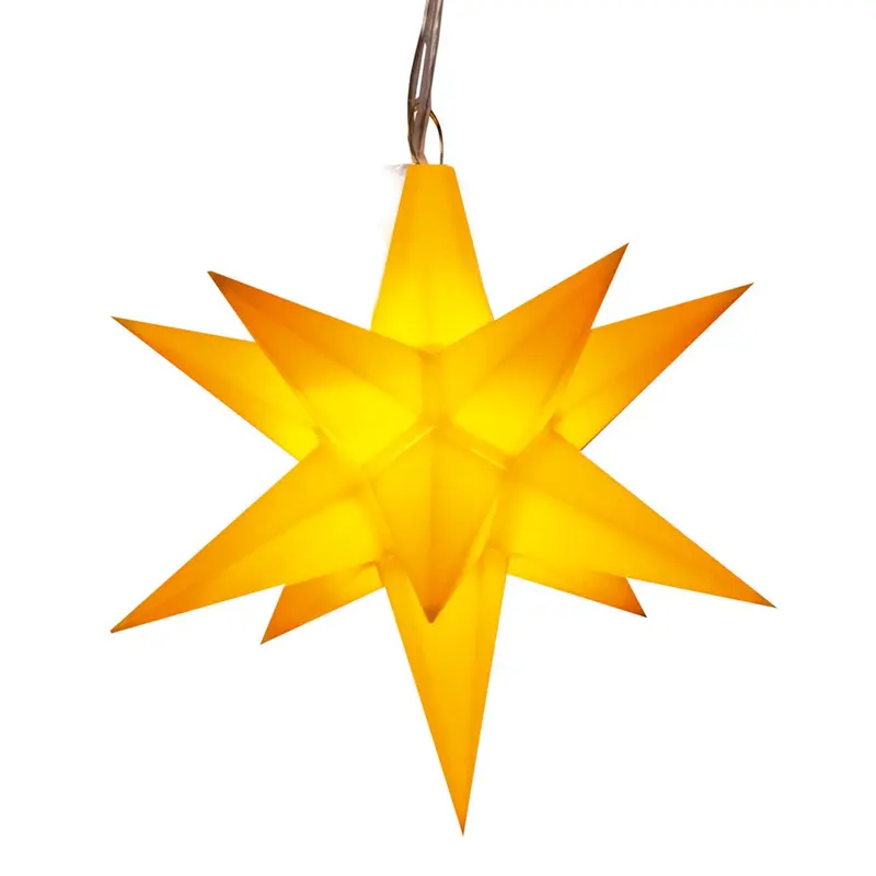LED Adventsstern mit Timer, Ø 12 cm, gelb von HGD