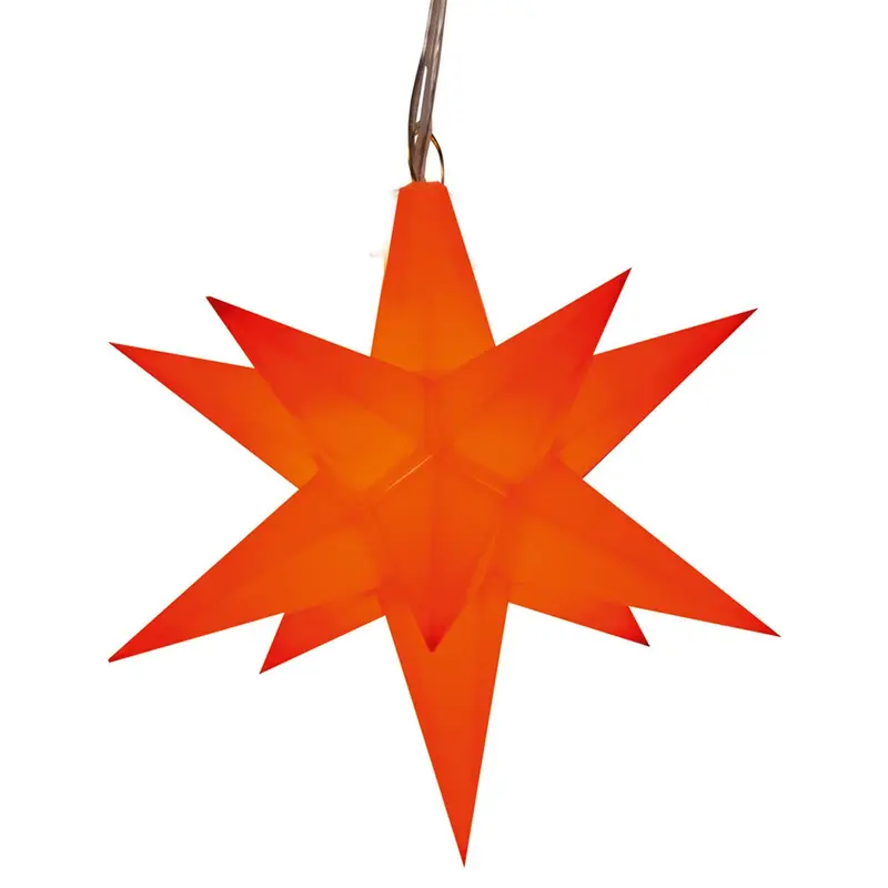 LED Adventsstern mit Timer, Ø 12 cm, rot von HGD